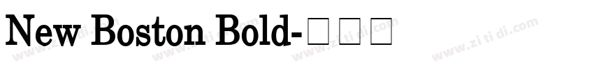 New Boston Bold字体转换